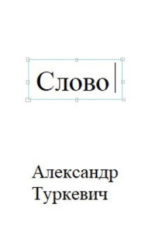 Аудиокнига Слово — Александр Туркевич